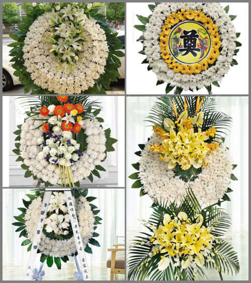 山东济宁邹城市看庄镇夏看村花圈速递